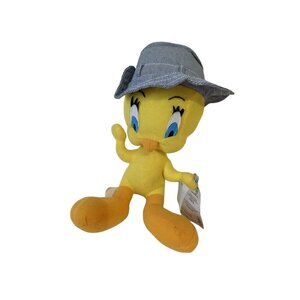 Warner Brothers Tweety Bird Plush surfed animal toy‎ yellow blue 9 in